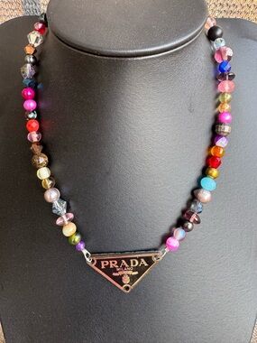 Prada Repurposed Necklace